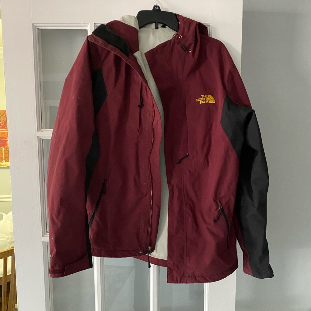 The North Face hood rain jacket size small